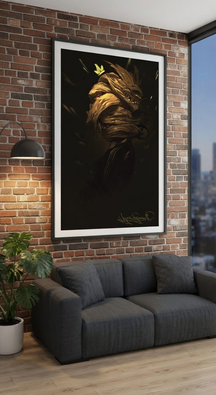 DRUG-ON-HEAD – Limited Edition Dark Art | Essential Sovereign Queen Decor