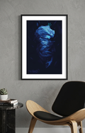 BLIZZART – Abstract Phantom King Poster | Modern Dark Aesthetics