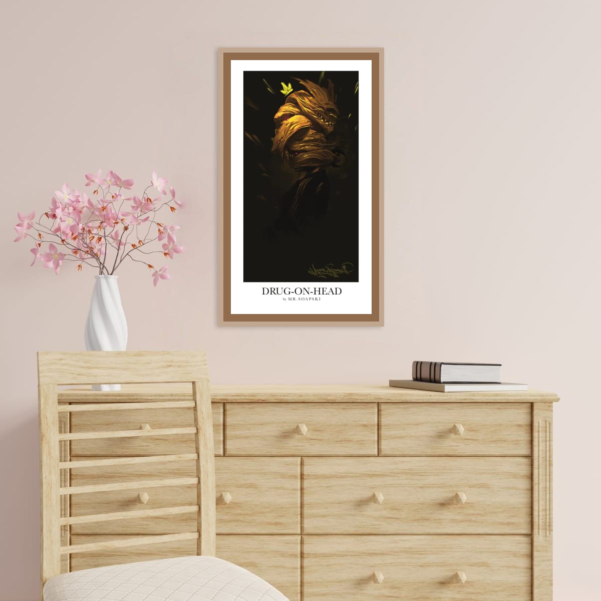 DRUG-ON-HEAD – Limited Edition Dark Art | Essential Sovereign Queen Decor