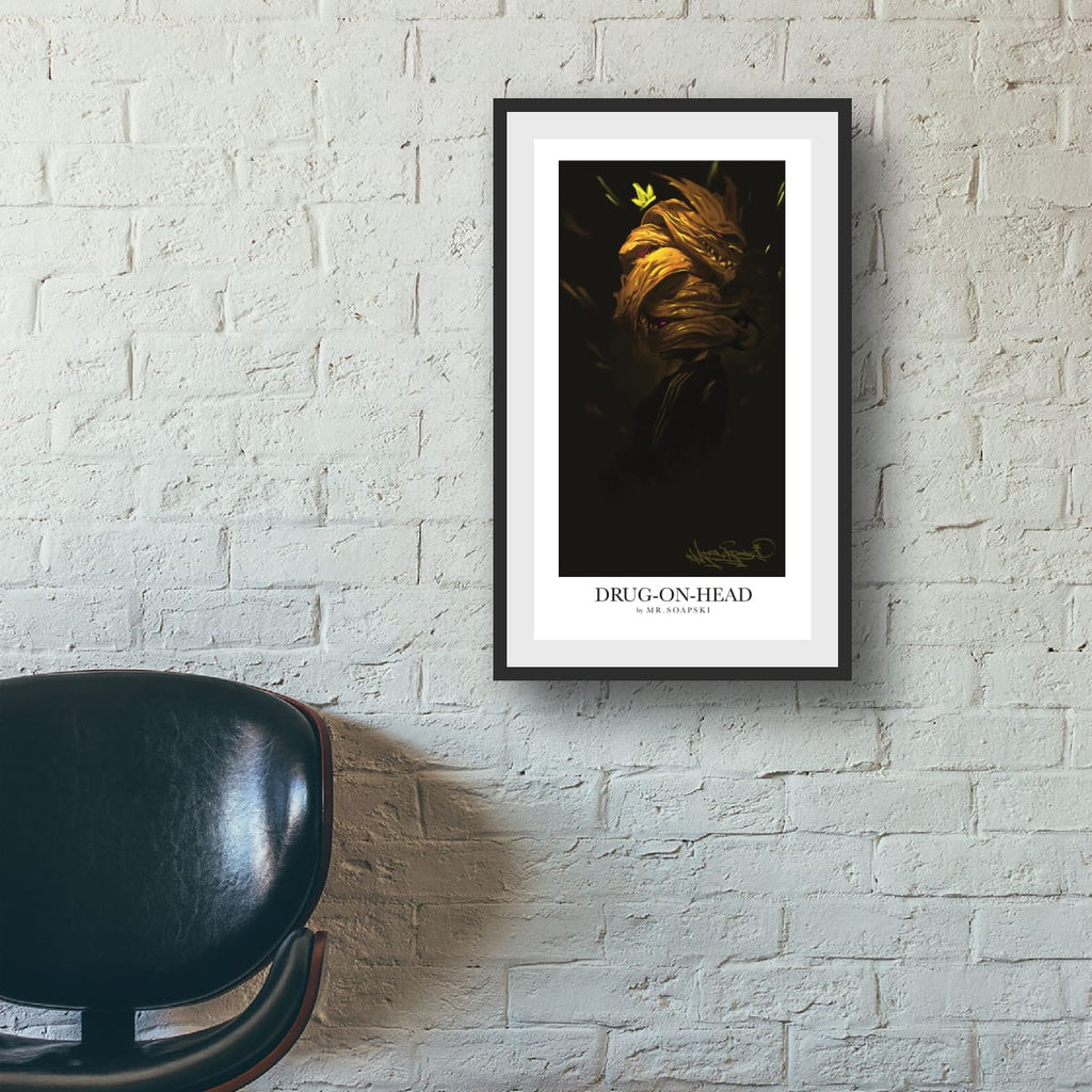 DRUG-ON-HEAD – Limited Edition Dark Art | Essential Sovereign Queen Decor