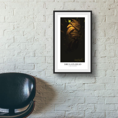 DRUG-ON-HEAD – Limited Edition Dark Art | Essential Sovereign Queen Decor